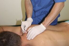 Passive Behandlung von Osteochondose