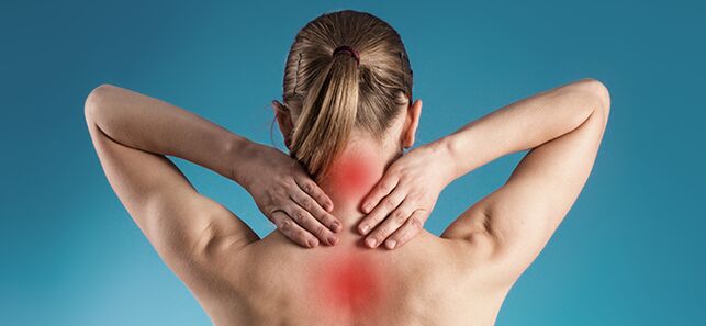 Auto -Massage mit Gebärmutterhalsosteochondose